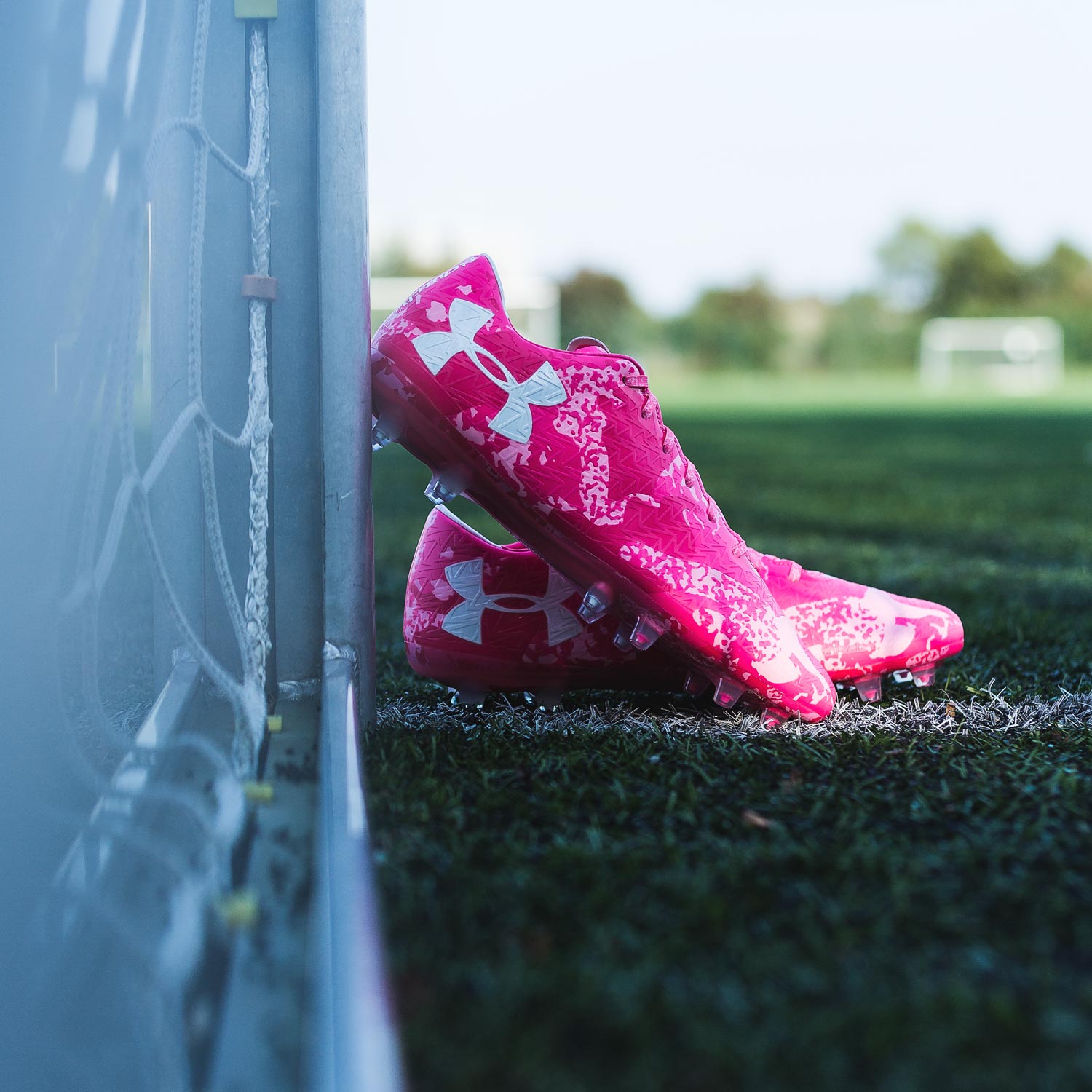 pink under armour football boots