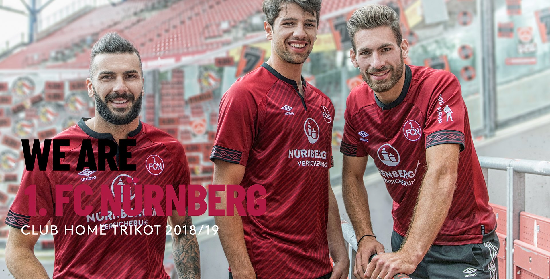 1 FC Nürnberg Trikot Home 2018/19 Umbro ohne Sponsor 