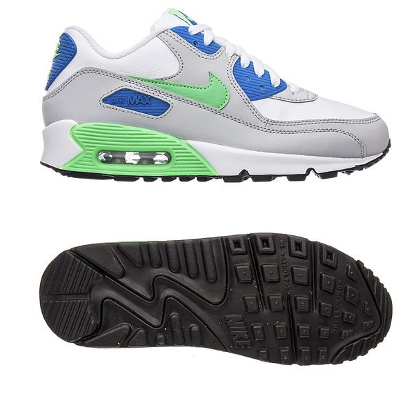 nike air max 90 green and white
