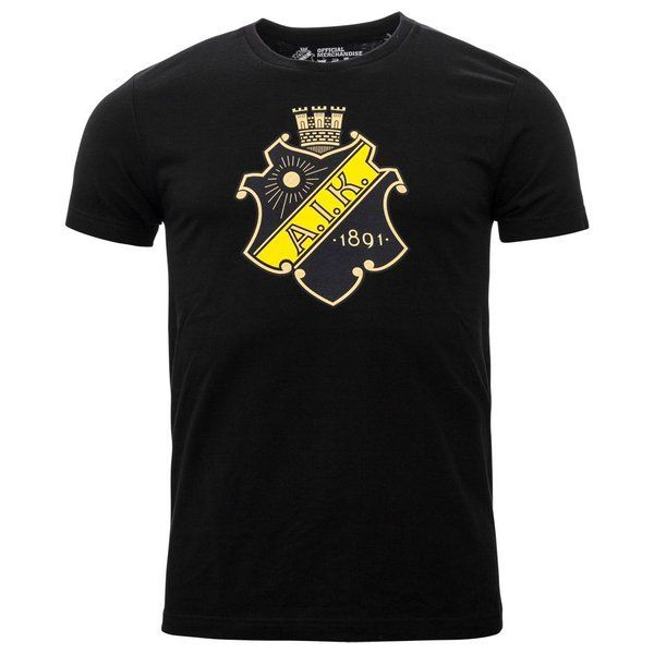 AIK Stockholm Logo T-shirt Black | www.unisportstore.com