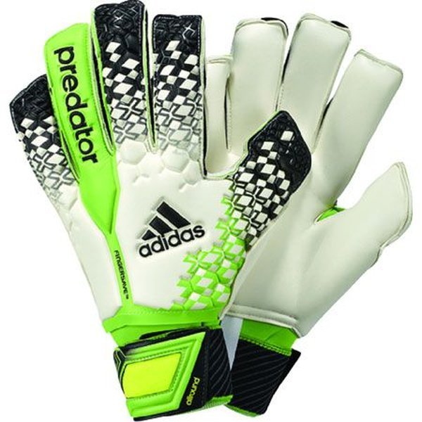 Herenhuis deed het Speeltoestellen adidas Goalkeeper Gloves Predator Fingersave Allround White/Black/Ray  Green/Electricity | www.unisportstore.com