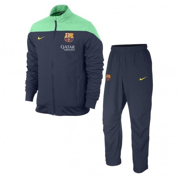 Barcelona Tracksuit Squad Sideline Woven Midnight Navy/Vibriant Yellow ...