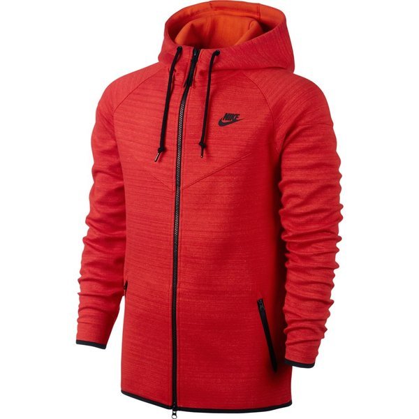nike tech fleece windrunner hoodie red