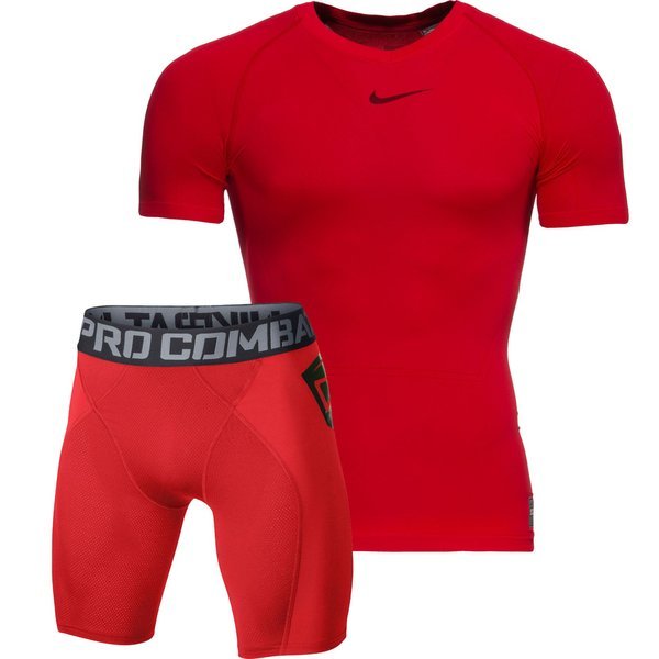 Nike Pro Combat Lightweight K/Æ Red + Pro Combat Hyperstrong Ultralight  Slider Shorts Red | www.unisportstore.com