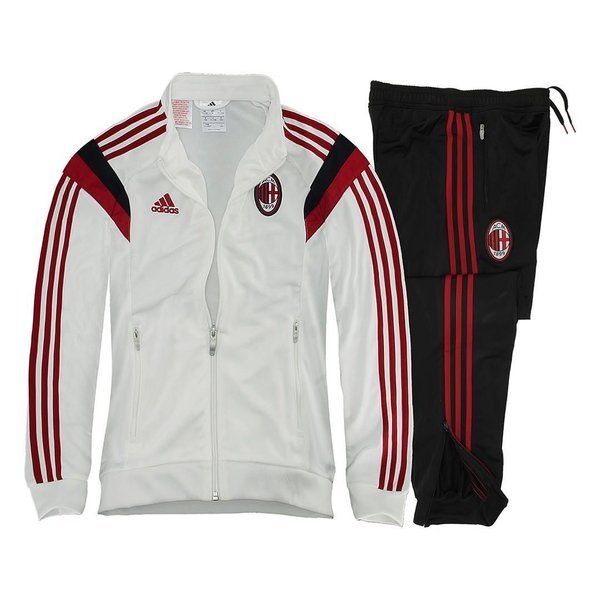 Milan Track Suit White/Black/Red Kids | www.unisportstore.at