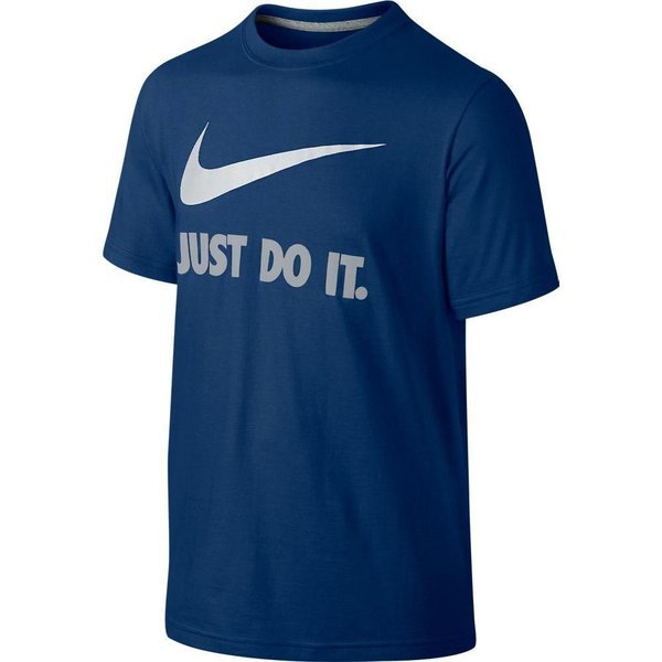 Nike - T-Shirt Just Do It Swoosh Navy/Vit | www.unisportstore.se