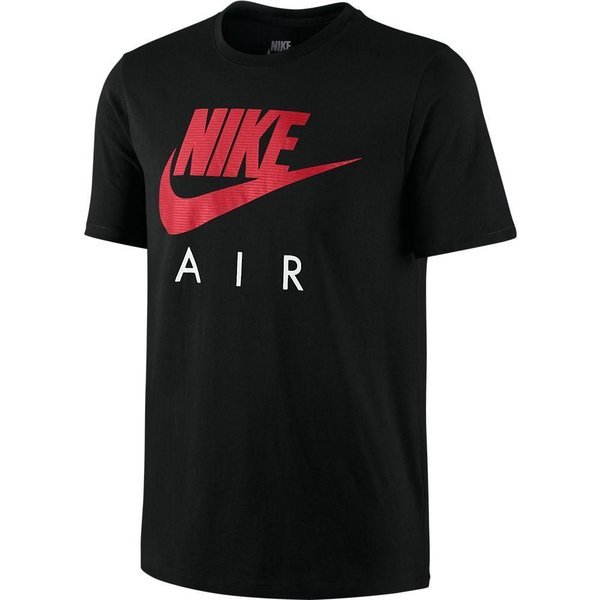 Nike T-Shirt Nike Air Puff Black/Daring Red | www.unisportstore.com