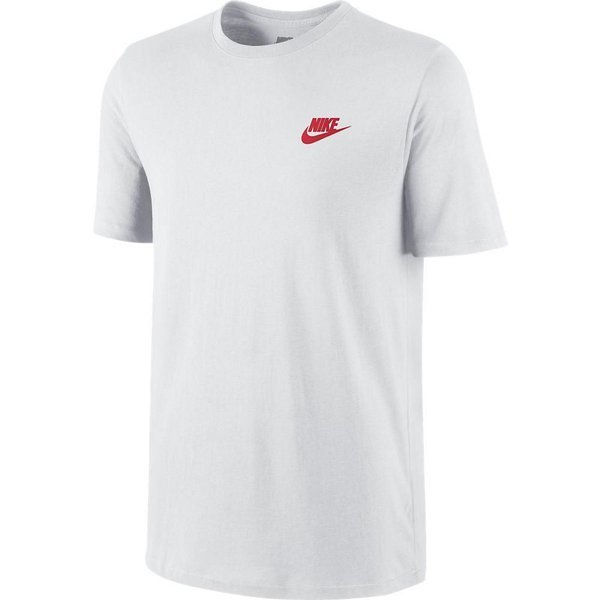 Nike T-Shirt Futura White/University Red | www.unisportstore.com
