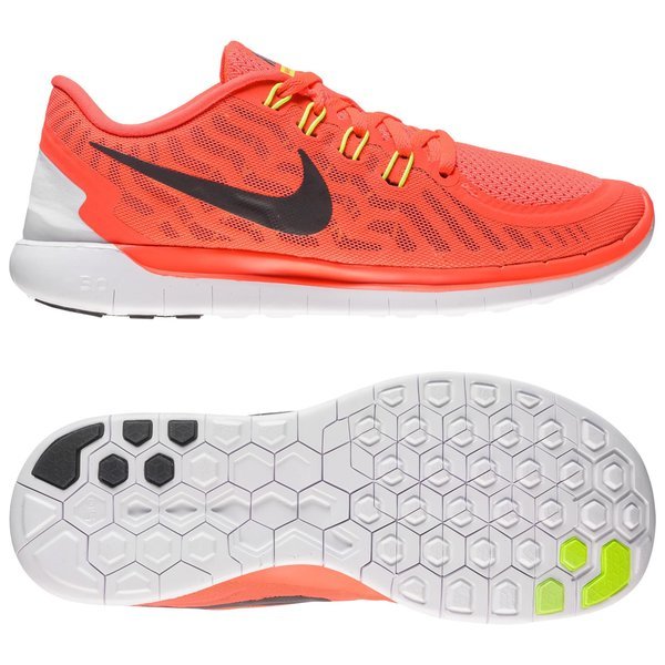 Nike Free Running Shoe 5.0 Bright Crimson/Total Orange/Bright Citrus ...