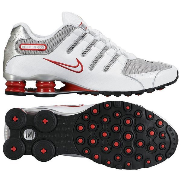nike shox nz red and white