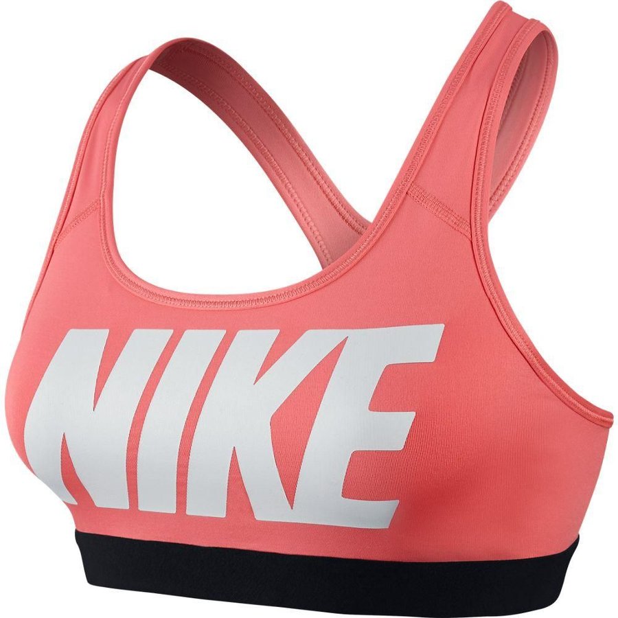Nike Sports Bra Pro Classic Logo Sunblush/Black/White Women | www ...