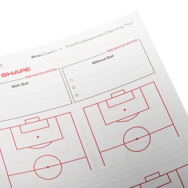 NEW Precision Professional Matchday Football Planner Match Game A4 Notepad 