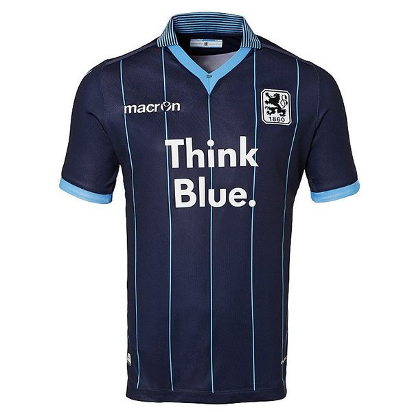 1860 München Kinder Trikot Gr JS 128 Neu Macron 2015-16 Think Blue Away Shirt 