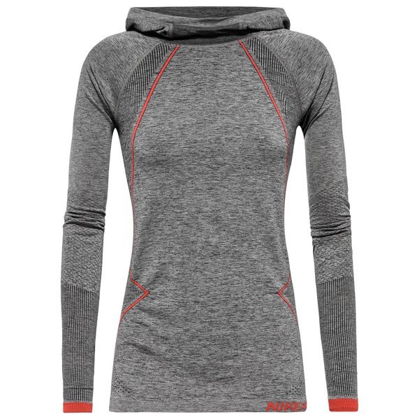 Nike Hoodie Pro Hyperwarm Black/Heather/Light Crimson Women | www.unisportstore.com