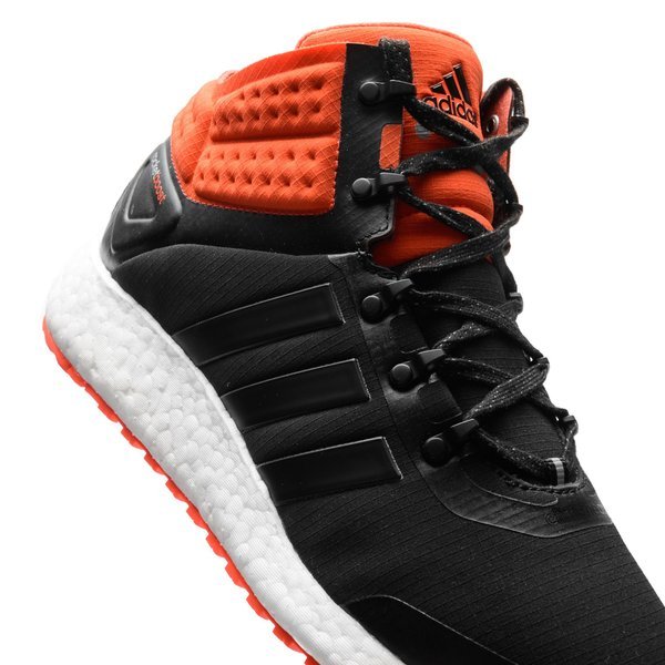 adidas Boost Core Black/Bold Orange www.unisportstore.com
