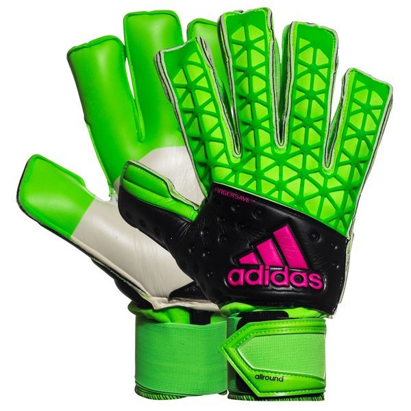 Rust Sidelæns menneskemængde adidas Goalkeeper Glove Ace Zones Allround Fingersave Solar Green/Core  Black/Shock Pink | www.unisportstore.com