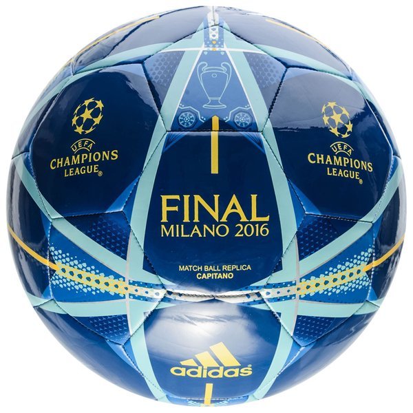 adidas Football Champions League Finale 2016 Milano Capitano Shock  Blue/Solar Gold | www.unisportstore.com