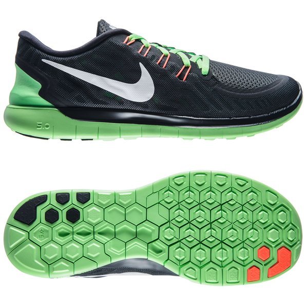 Instrument mixer Sygeplejeskole Nike Free Running Shoe 5.0 Black/White/Voltage Green | www.unisportstore.com