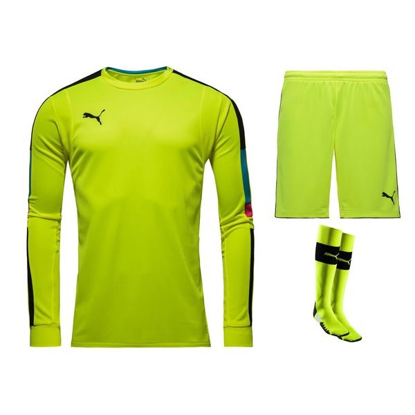 Puma Goalkeeper Kit Tournament Safety Yellow/Atomic Blue | www ...