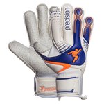 Precision Goalkeeper Glove Fusion-X Quartz Surround Grip White/Blue/Orange