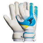 Precision Goalkeeper Glove Fusion-X Pro Roll White/Cyan/Yellow Women