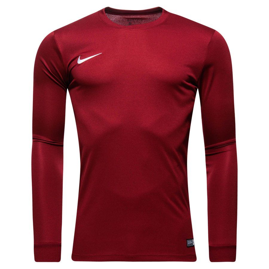 Nike Football Shirt Park VI L/S Team Red/White | www.unisportstore.com