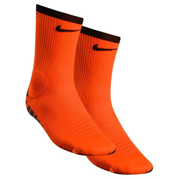 Nike Football Socks NikeGRIP Lightweight Crew Total Orange/Black | www ...