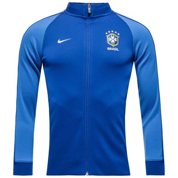 Brasilien Trainingsjacke Authentic N98 Blau Kinder