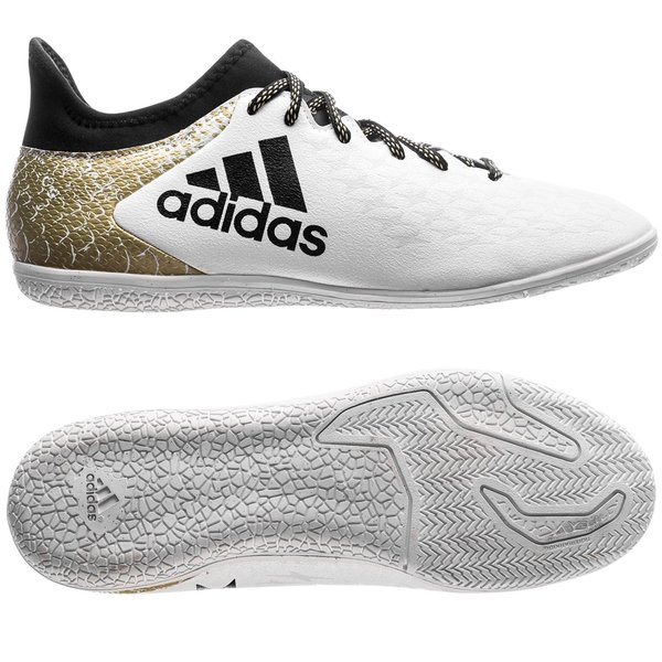 adidas 16.3 white and gold