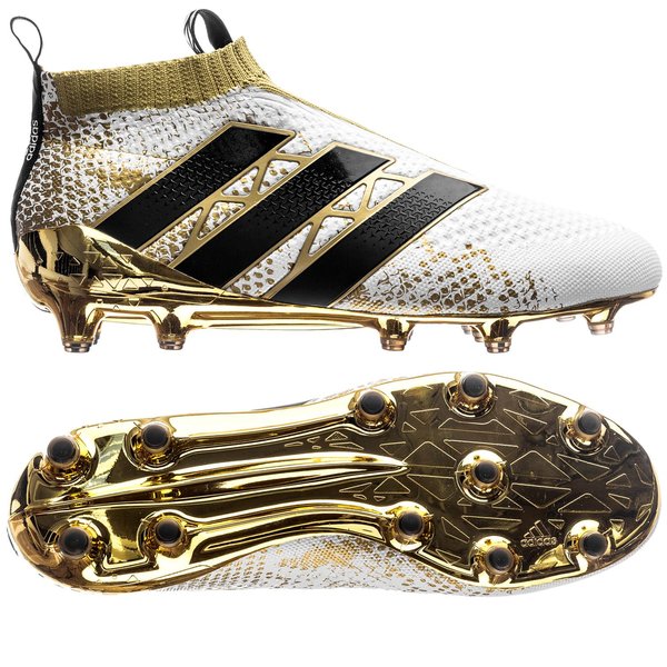 adidas ace gold and white