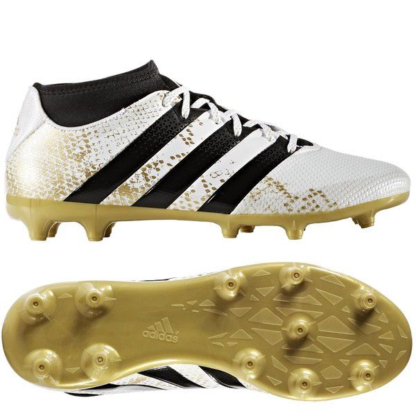 adidas ACE 16.3 Primemesh FG/AG Stellar Pack - White/Core Black/Gold  Metallic | www.unisportstore.com