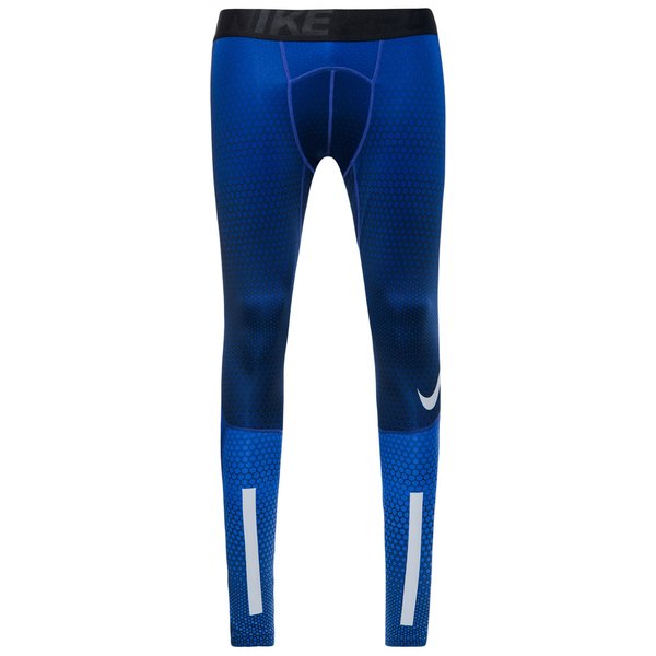 Nike Pro HyperWarm Women's Training Tights, Blue/Multi, XS 