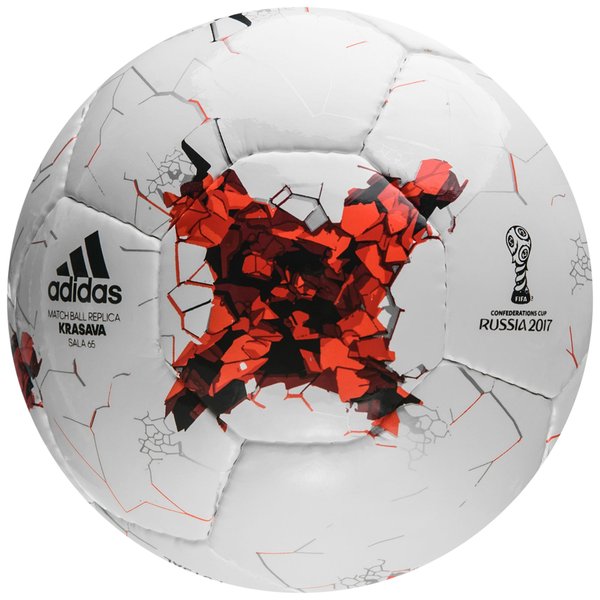 adidas Football Confederations Cup Sala 65 - White/Red |  www.unisportstore.com