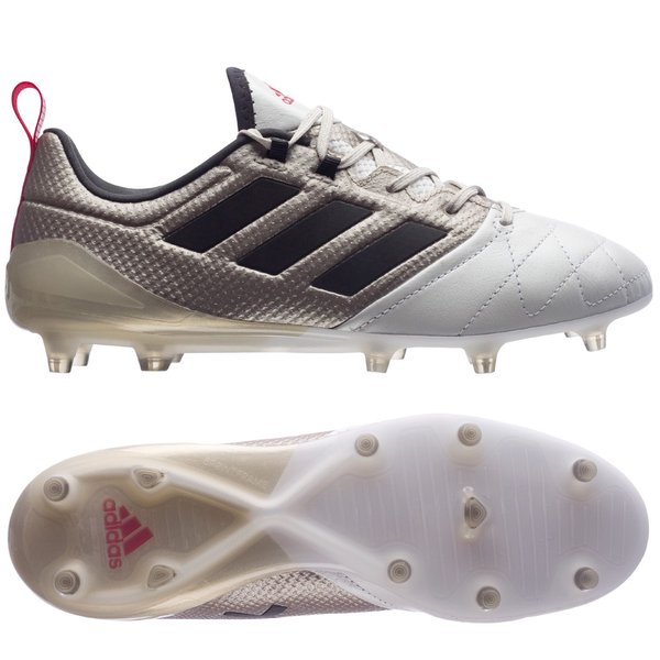 adidas ACE 17.1 Leather FG/AG Metallic Shimmer Pack - Platin Metallic/Core  Black/Core Red Woman