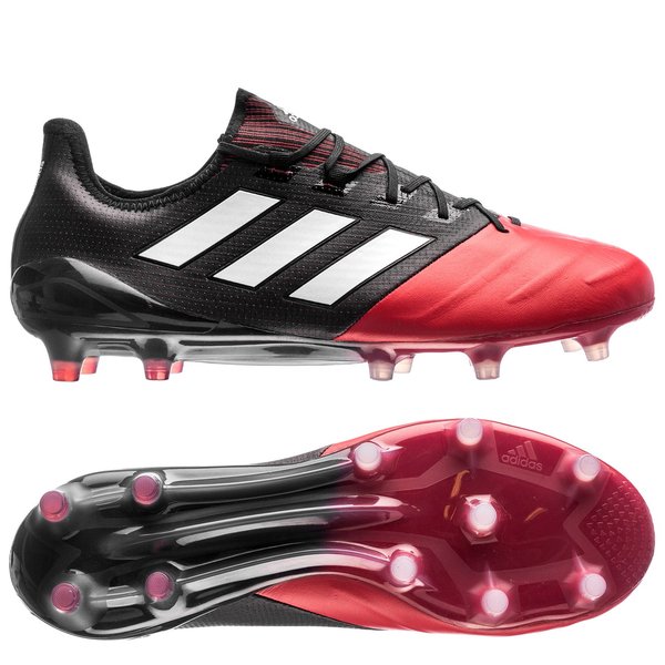 adidas ACE 17.1 Leather FG/AG Red Limit - Core Black/Feather White/Red |  www.unisportstore.com