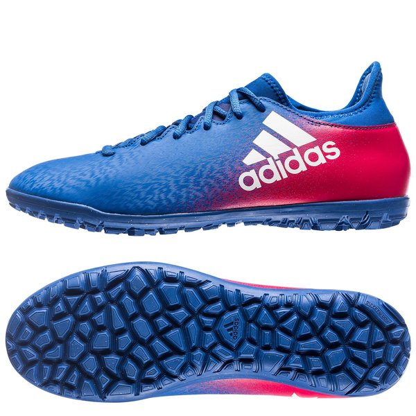 adidas X 16.3 TF Blue Blast Blue/Feather White/Shock Pink | www.unisportstore.com