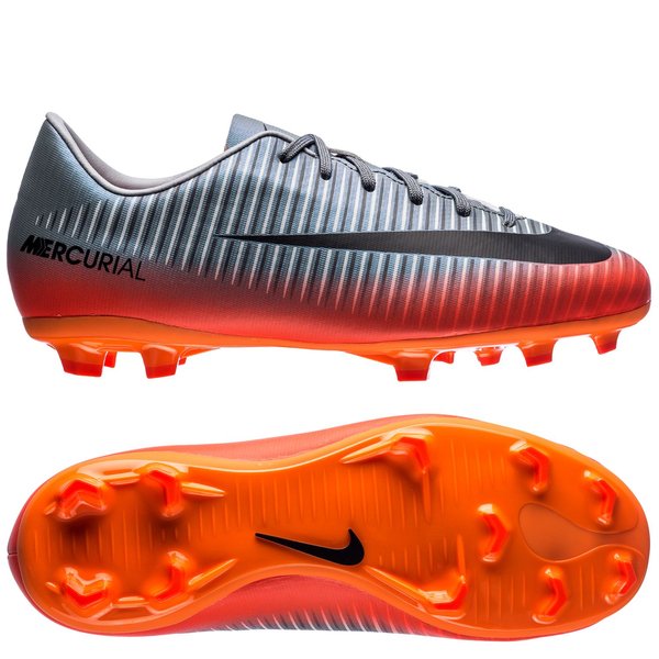 cr7 grey and orange boots