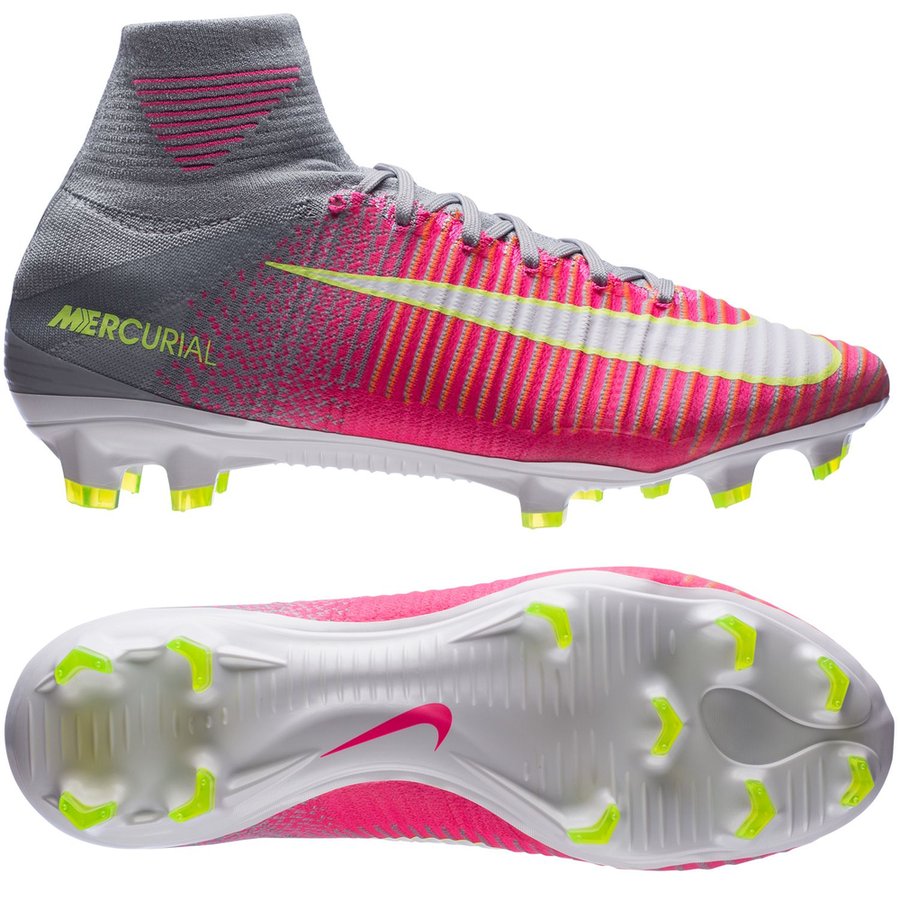 mercurial superfly grey and pink