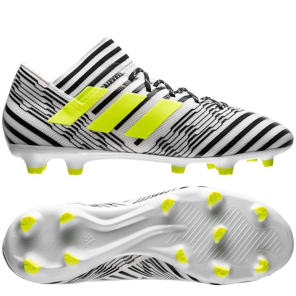adidas Nemeziz 17.3 FG/AG Dust Storm - Footwear White/Solar Yellow/Core  Black | www.unisportstore.com