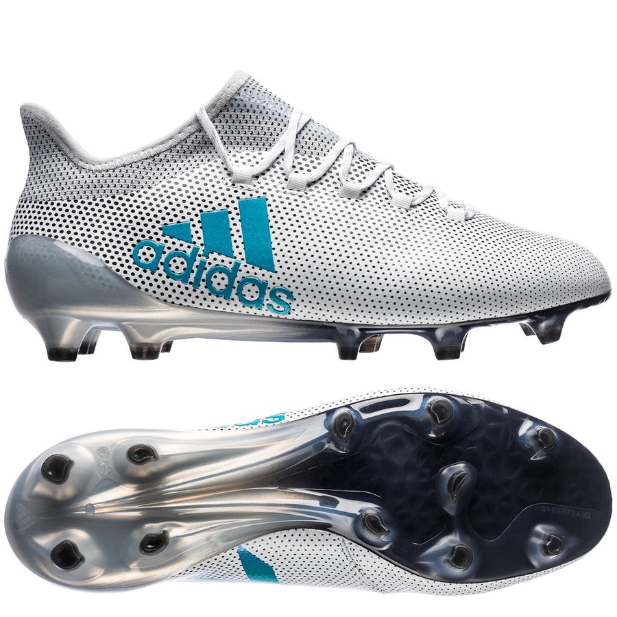adidas X 17.1 FG/AG Dust Storm - Footwear White/Energy Blue/Clear Grey |  www.unisportstore.com