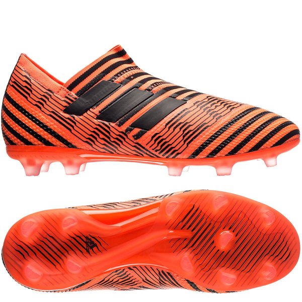 adidas orange laceless boots