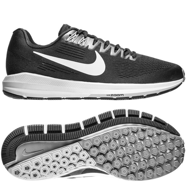 Nike Running Shoe Air Zoom Structure 21 - Black/White/Wolf Grey |  www.unisportstore.com