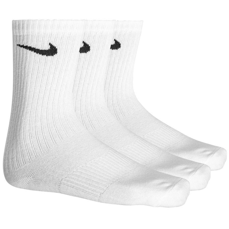 Nike Socks Performance Lightweight Crew 3-Pack - White/Black | www ...