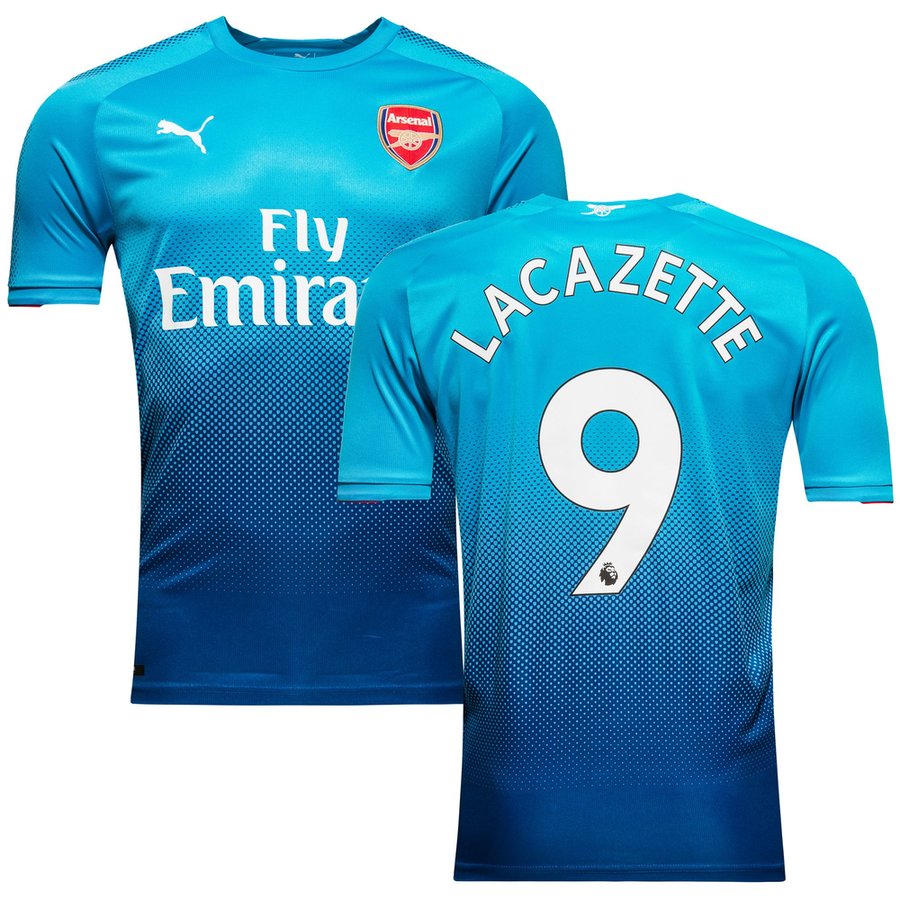 L LACAZETTE #9 BNWT Arsenal Away Football Shirt Jersey 2017/18 