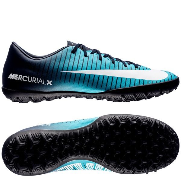 Nike MercurialX VI TF Obsidian/White/Gamma Blue | www.unisportstore.com