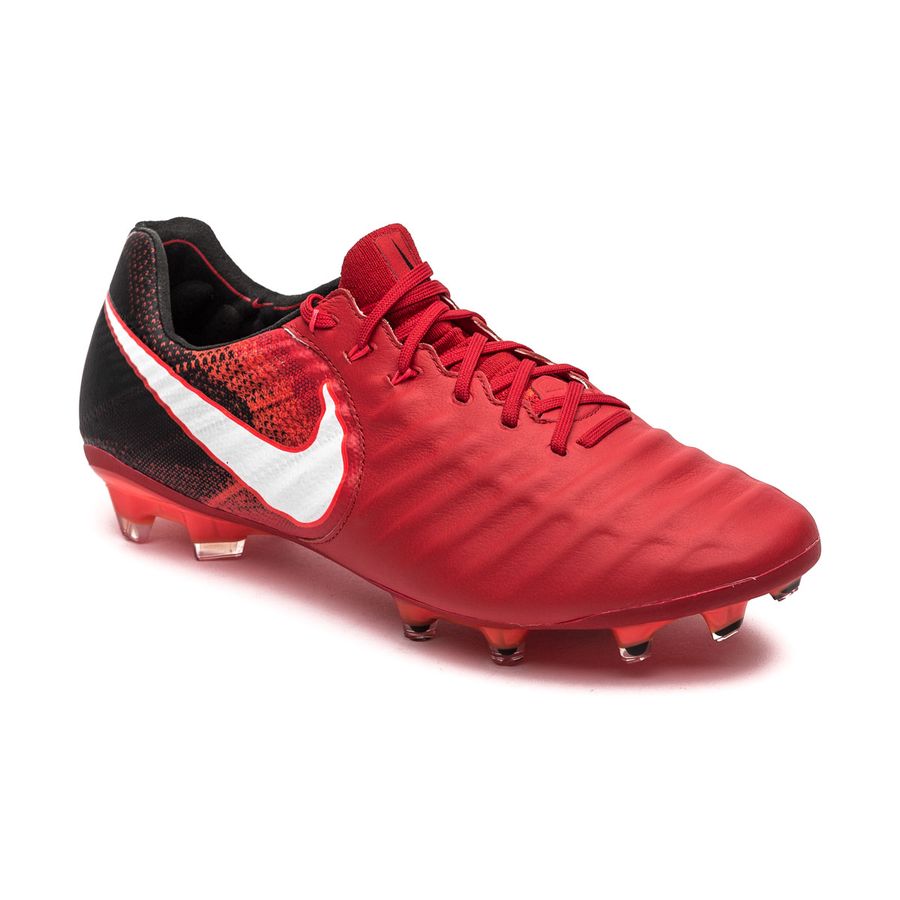 nike tiempo red and black