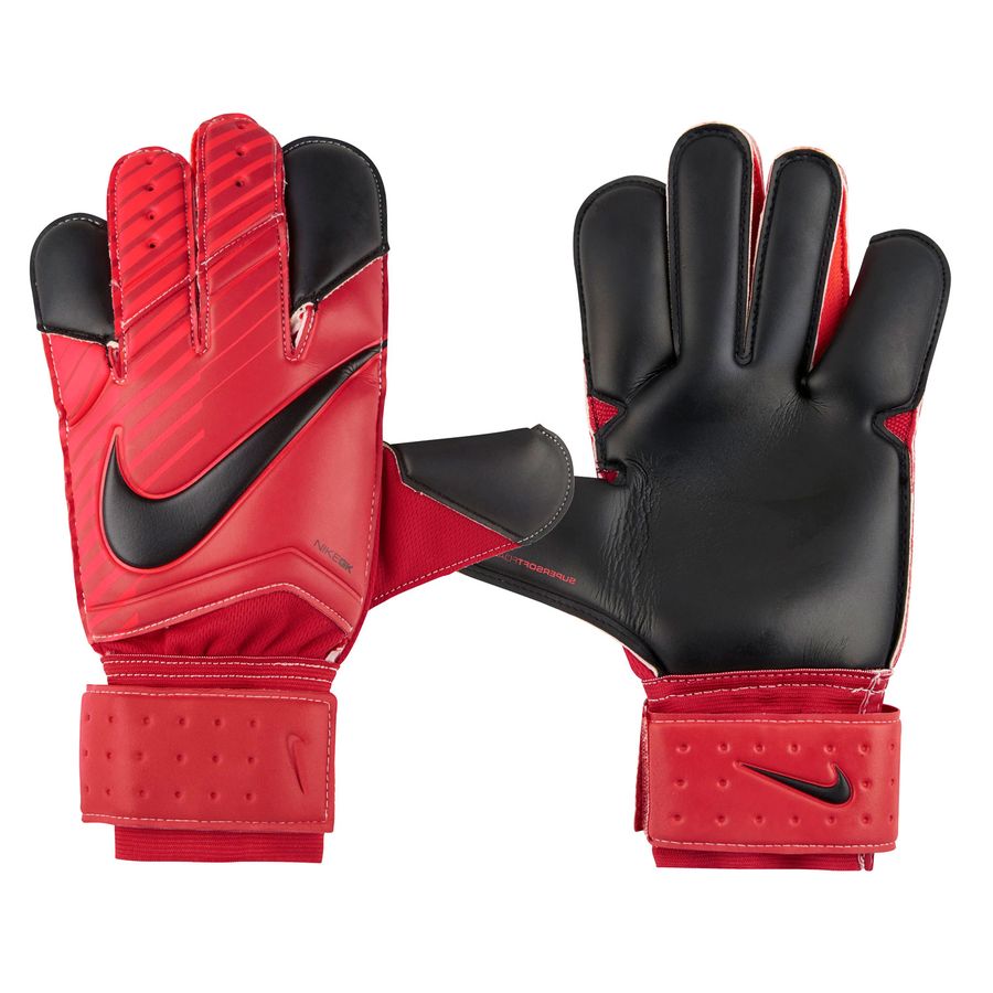 red and black nike gloves