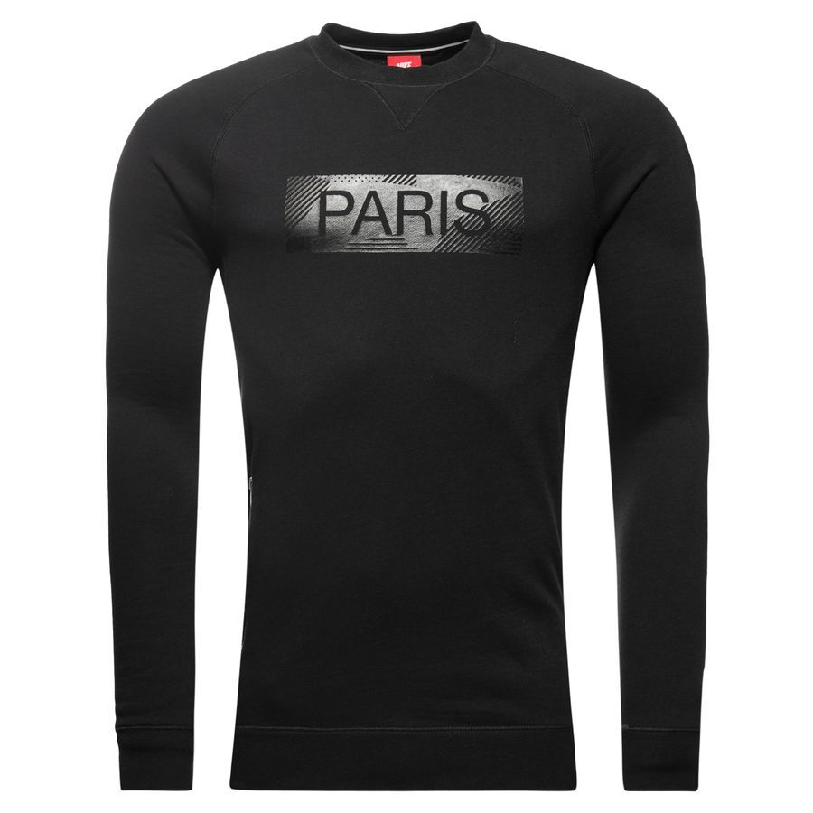 Paris Saint Germain Sweatshirt NSW Crew FT Authentic - Black/Pure ...