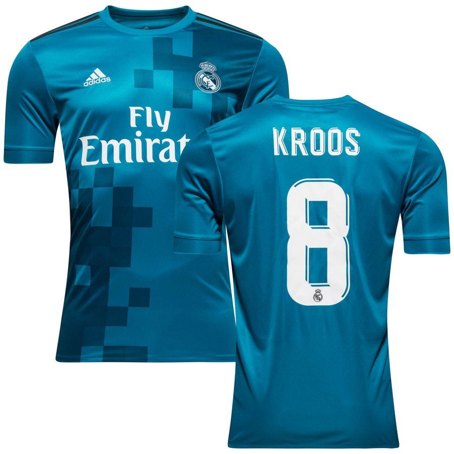 Real Madrid Troisième Maillot 2017/18 KROOS 8 | www ...