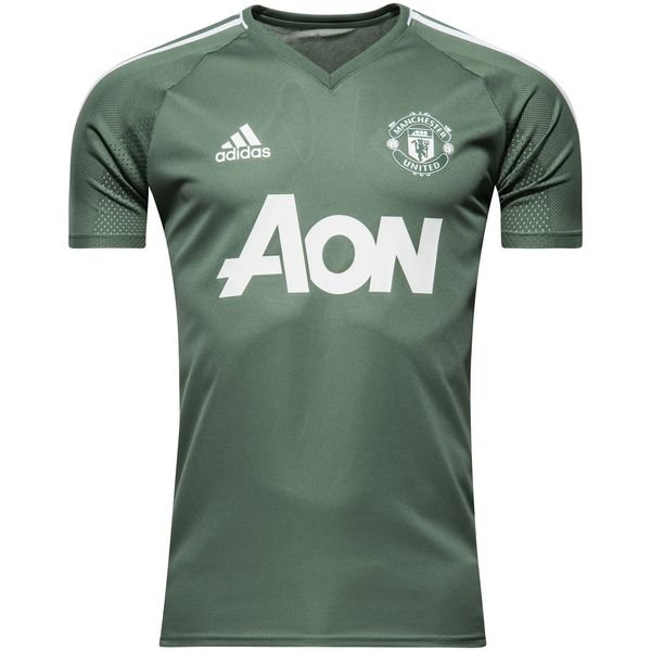 Manchester United Training T-Shirt - Trace Green/White | www ...